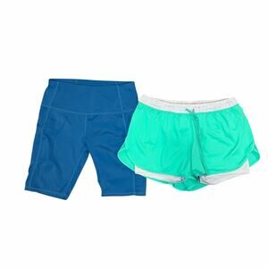 Women’s Athletic Shorts Bundle L | Oalka Yoga Shorts + Champion 2-in-1